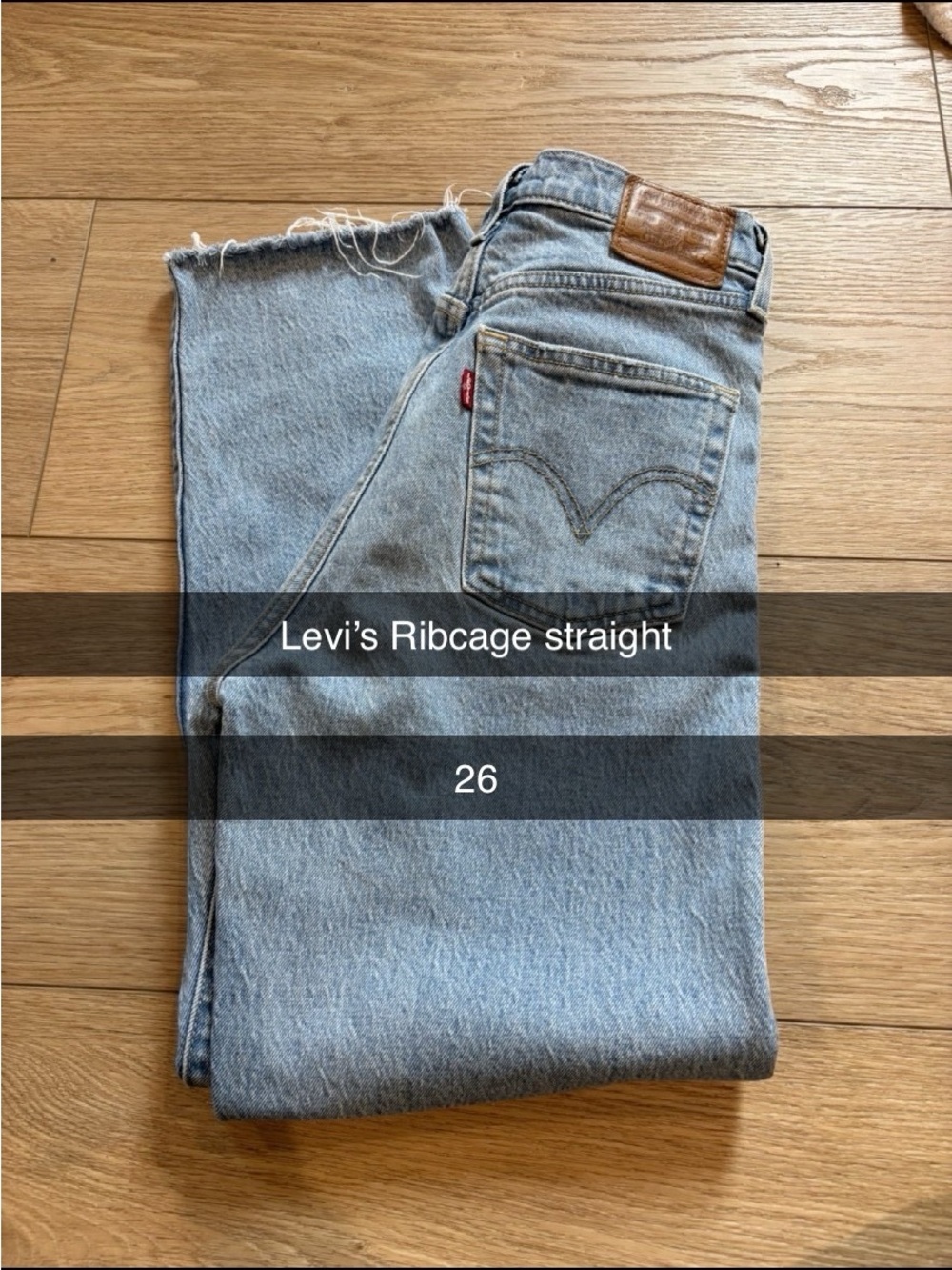 Levi's Ribcage Straight Jeans - Light Wash Blue